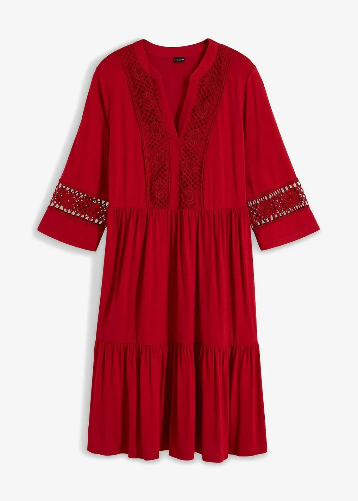 bonprix Nachhaltigere Materialien|Kleider^Tunika-Kleid aus softer Viskose chillirot