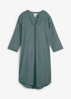 bonprix Bekleidung·Pullover & Strickjacken^Tunika-Kleid aus Viskose-Mix mit Struktur Effekt eukalyptusgrün