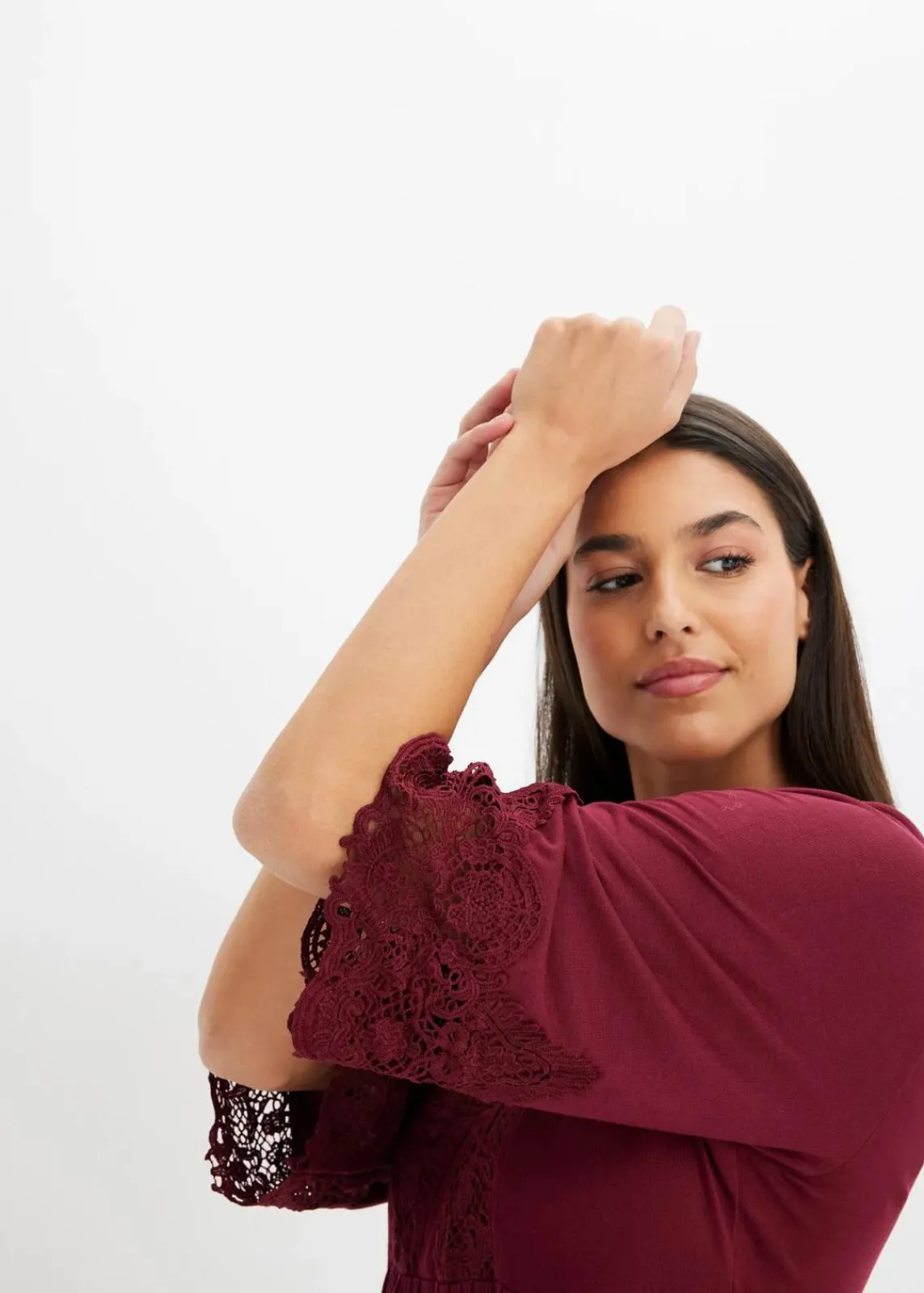 bonprix Shirts & Tops|Nachhaltigere Materialien^Tunika-Shirt aus Viskose rhododendronrot