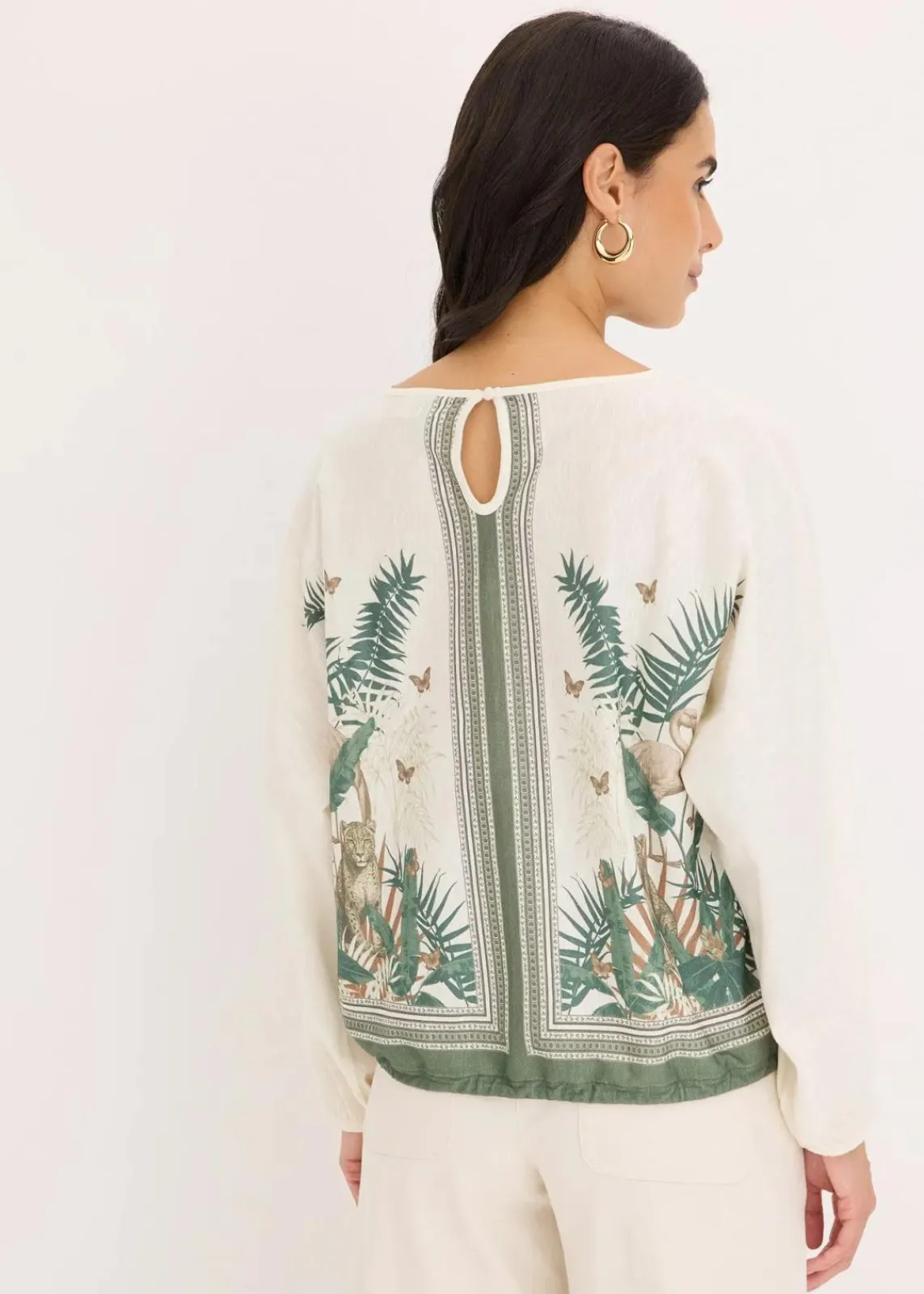 bonprix Shirts & Tops^Tunika-Shirt bedruckt cremeweiß bedruckt
