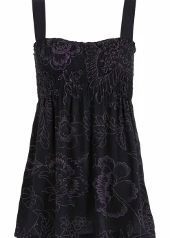bonprix Shirts & Tops|Nachhaltigere Materialien^Tunikatop aus Viskose-Mix schwarz/lila floral