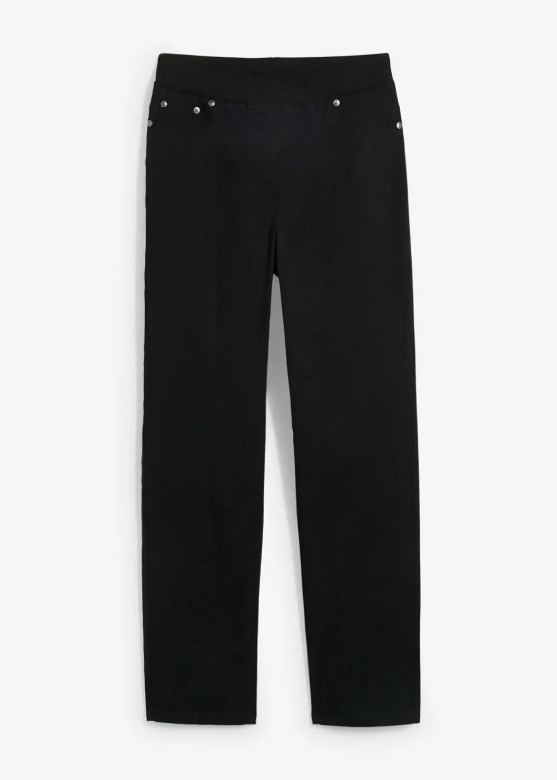 bonprix Hosen|Bekleidung·Kleider^Twill Treggings aus elastischem Baumwoll-Mix schwarz