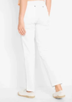 bonprix Bekleidung·Kleider|Hosen^Twill Treggings aus elastischem Baumwoll-Mix weiß