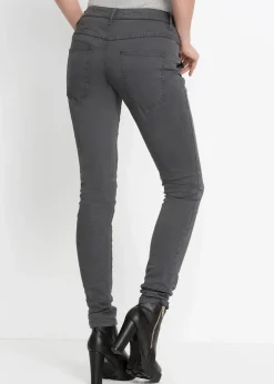 bonprix Hosen^Twillhose aus elastischem Baumwoll-Mix anthrazit used