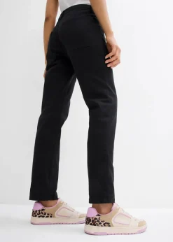 bonprix Bekleidung·Kleider|Hosen^Twillhose aus elastischem Baumwoll-Mix schwarz