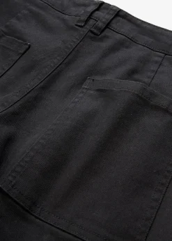 bonprix Bekleidung·Kleider|Hosen^Twillhose aus elastischem Baumwoll-Mix schwarz