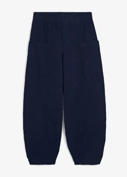 bonprix Bekleidung·Kleider|Hosen^Twillhose aus elastischem Baumwoll-Mix dunkelblau