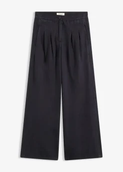 bonprix Bekleidung·Kleider|Hosen^Twillhose aus reiner Baumwolle schwarz