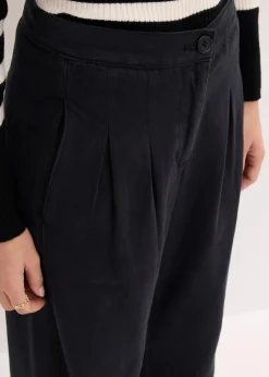 bonprix Bekleidung·Kleider|Hosen^Twillhose aus reiner Baumwolle schwarz