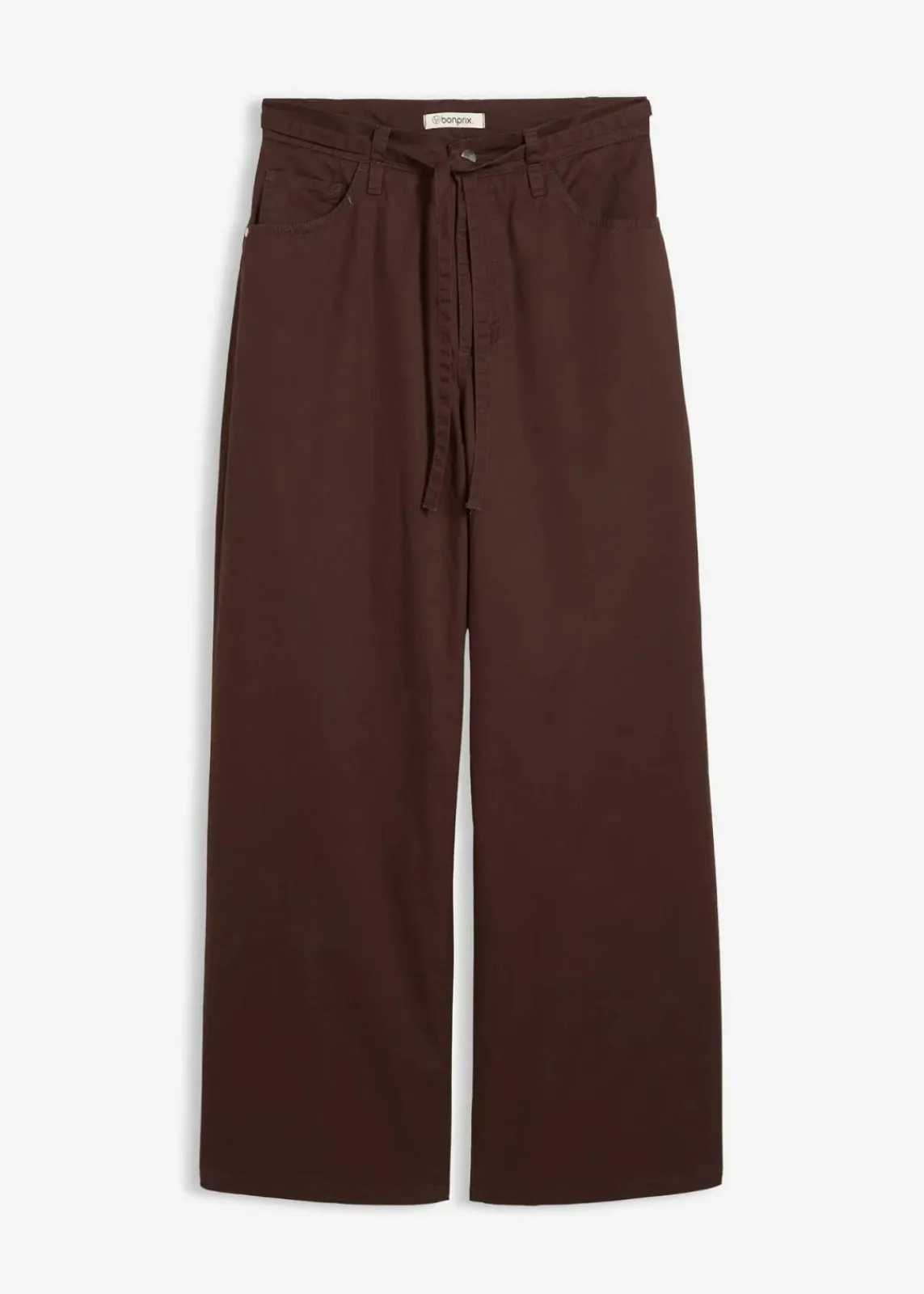 bonprix Hosen|Bekleidung·Kleider^Twillhose aus reiner Baumwolle dunkelbraun washed