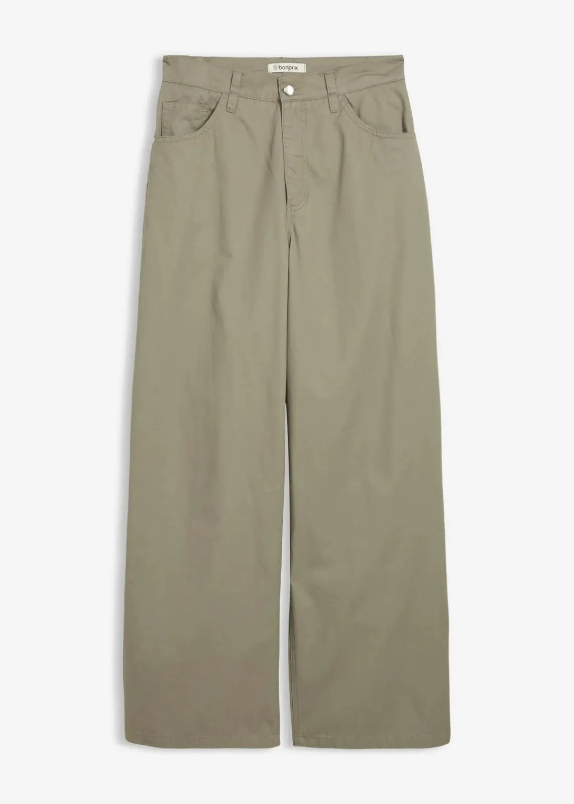 bonprix Bekleidung·Kleider|Hosen^Twillhose aus reiner Baumwolle raucholiv washed
