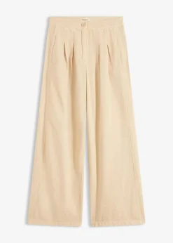 bonprix Hosen|Bekleidung·Kleider^Twillhose aus reiner Baumwolle hellsand