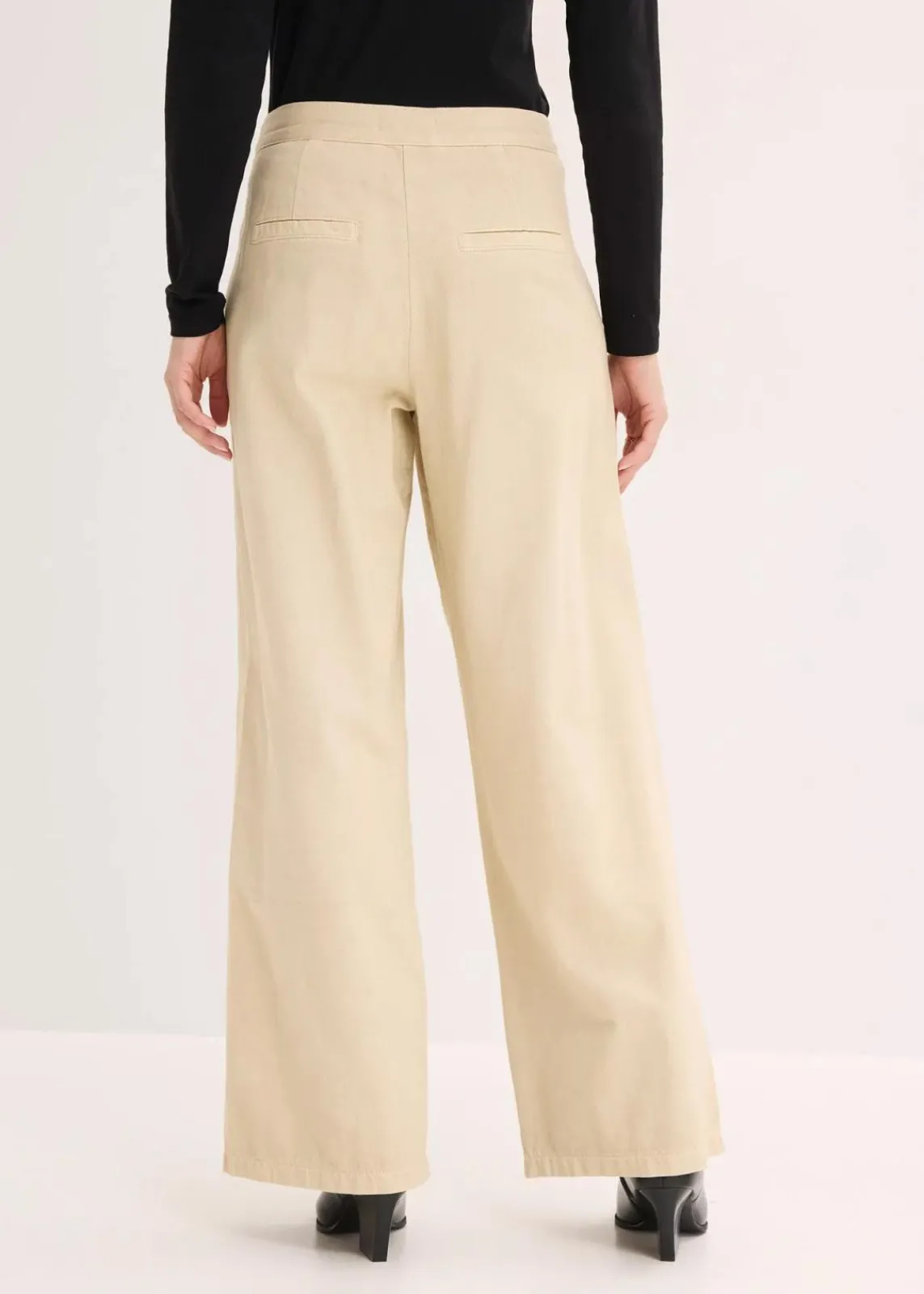bonprix Hosen|Bekleidung·Kleider^Twillhose aus reiner Baumwolle hellsand