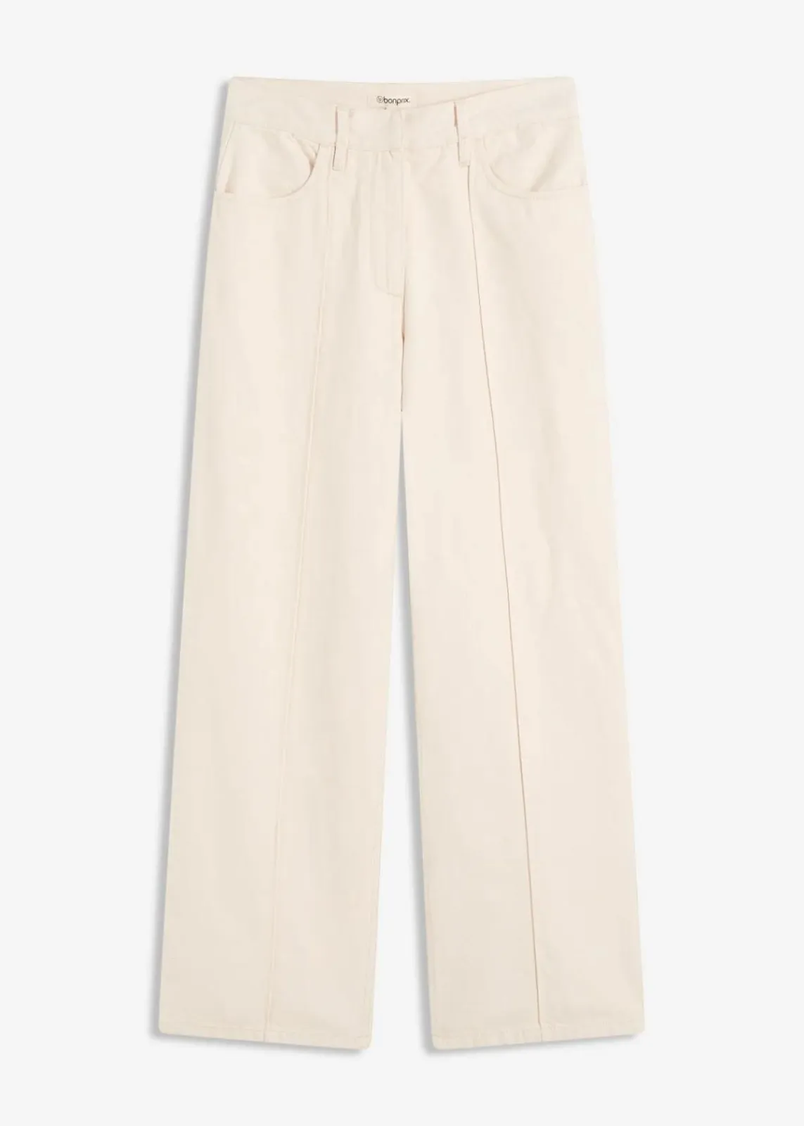 bonprix Bekleidung·Kleider|Hosen^Twillhose aus reiner Baumwolle kieselbeige washed