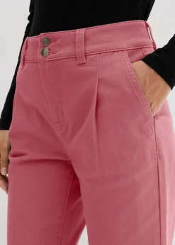 bonprix Bekleidung·Kleider|Hosen^Twillhose im Barrel Shape softbeere