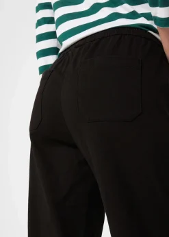 bonprix Bekleidung·Kleider|Hosen^Twillhose mit ausgestelltem Bein und High-Waist-Bequembund schwarz