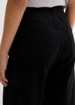 bonprix Bekleidung·Kleider|Hosen^Twillhose mit Bügelfalte aus reiner Baumwolle schwarz used