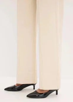 bonprix Bekleidung·Kleider|Hosen^Twillhose mit Biese und Leistentasche kieselbeige