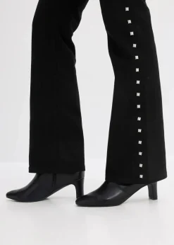 bonprix Hosen^Twillhose mit Nieten schwarz