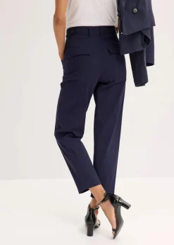 bonprix Hosen|Bekleidung·Kleider^Twillhose mit Tapered Fit dunkelblau