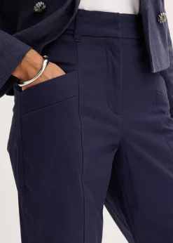 bonprix Hosen|Bekleidung·Kleider^Twillhose mit Tapered Fit dunkelblau