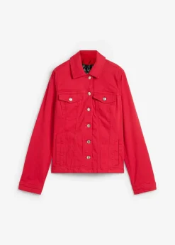 bonprix Bekleidung·Hosen|Jacken & Mäntel^Twill-Jacke rot