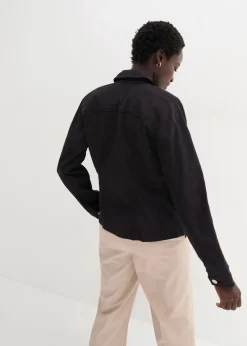 bonprix Jacken & Mäntel|Bekleidung·Hosen^Twill-Jacke schwarz