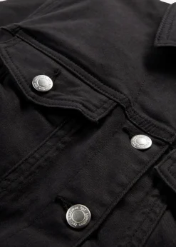 bonprix Jacken & Mäntel|Bekleidung·Hosen^Twill-Jacke schwarz