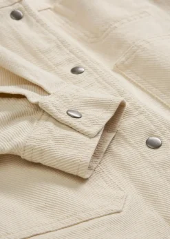 bonprix Bekleidung·Hosen|Zweiteiler & Sets^Twill-Jacke aus reiner Baumwolle natur