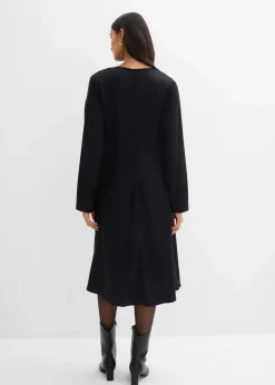 bonprix Bekleidung·Pullover & Strickjacken|Kleider^Twill-Kleid aus fließendem Lyocell schwarz