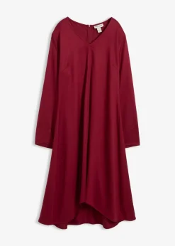 bonprix Kleider|Bekleidung·Pullover & Strickjacken^Twill-Kleid aus fließendem Lyocell pflaumenrot