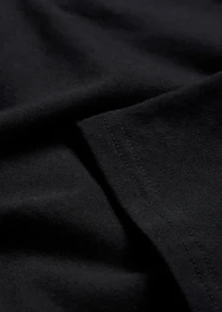 bonprix Bekleidung·Röcke|Nachhaltigere Materialien^U-Boot-Ausschnitt-Shirt schwarz
