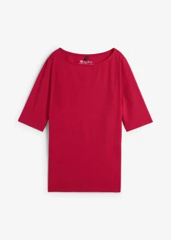 bonprix Shirts & Tops|Basics^U-Boot-Ausschnitt-Shirt abendrot