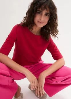 bonprix Shirts & Tops|Basics^U-Boot-Ausschnitt-Shirt abendrot