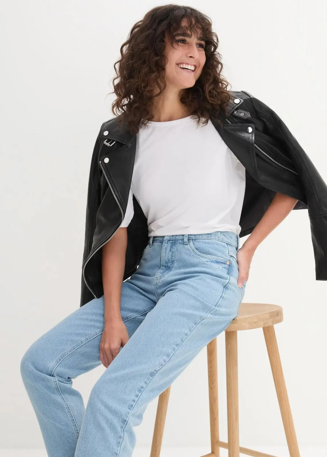 bonprix Shirts & Tops|Basics^U-Boot-Ausschnitt-Shirt weiß