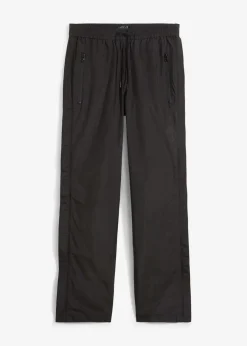 bonprix Bekleidung·Jumpsuits|Bekleidung·Sweat^Ultraleichte Schlupf-Regenhose mit seitlichem Reißverschluss, wasserdicht schwarz