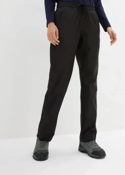 bonprix Bekleidung·Jumpsuits|Bekleidung·Sweat^Ultraleichte Schlupf-Regenhose mit seitlichem Reißverschluss, wasserdicht schwarz