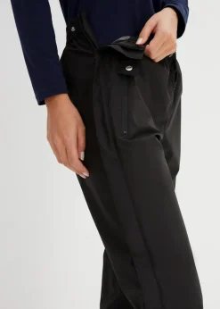 bonprix Bekleidung·Jumpsuits|Bekleidung·Sweat^Ultraleichte Schlupf-Regenhose mit seitlichem Reißverschluss, wasserdicht schwarz