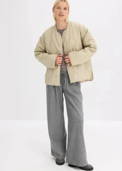 bonprix Jacken & Mäntel|Bekleidung·Hosen^Ultraleichte Steppjacke, Oversized mattschilf