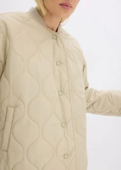 bonprix Jacken & Mäntel|Bekleidung·Hosen^Ultraleichte Steppjacke, Oversized mattschilf
