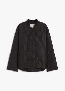 bonprix Bekleidung·Hosen|Jacken & Mäntel^Ultraleichte Steppjacke, Oversized schwarz