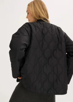 bonprix Bekleidung·Hosen|Jacken & Mäntel^Ultraleichte Steppjacke, Oversized schwarz