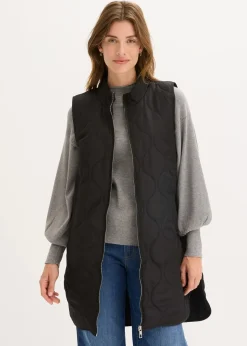 bonprix Jacken & Mäntel|Bekleidung·Hosen^Ultraleichte Steppweste schwarz