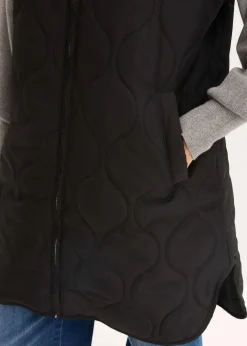 bonprix Jacken & Mäntel|Bekleidung·Hosen^Ultraleichte Steppweste schwarz