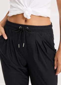 bonprix Bekleidung·Sweat|Bekleidung·Kleider^Ultrasofte Sporthose, schnelltrocknend schwarz