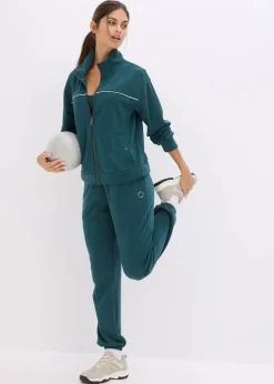 bonprix Bekleidung·Sweat|Bekleidung·Kleider^Ultrasofte Sport-Jogginghose mit Modal petrolgrün
