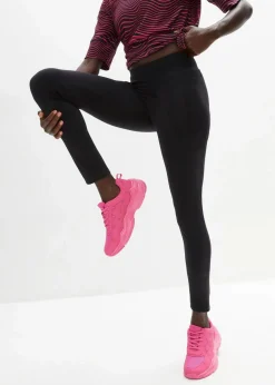 bonprix Sportbekleidung|Hosen^Ultrasofte Sport-Leggings mit seitlichen Taschen, knöchelfrei schwarz