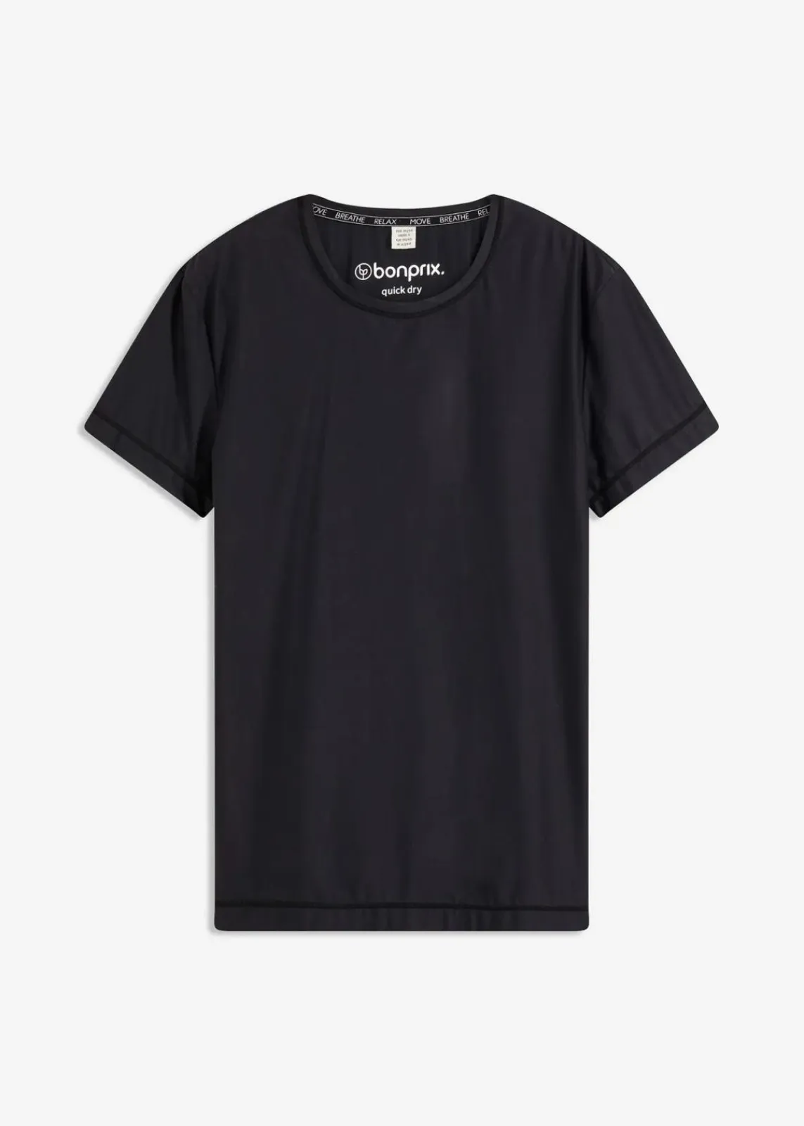 bonprix Sportbekleidung|Shirts & Tops^Ultrasoftes Funktionsshirt, schnelltrocknend schwarz