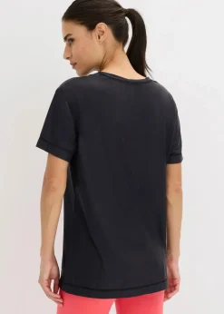 bonprix Sportbekleidung|Shirts & Tops^Ultrasoftes Funktionsshirt, schnelltrocknend schwarz