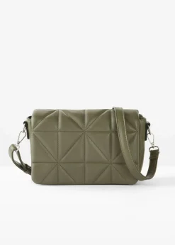 bonprix Taschen^Umhängetasche mit abnehmbarem Taschengurt oliv